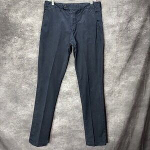 Todd Snyder Chino Pants Mems 32 X 34 Straight Fit 5 Pocket Navy Blue Preppy